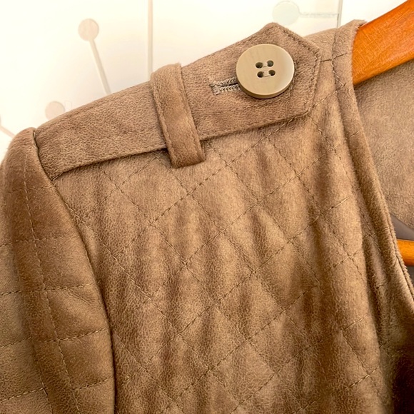 Faux suede light weight jacket. - Picture 6 of 7